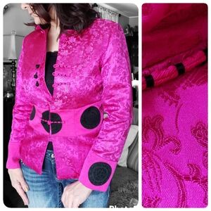Authentic Chinese Silk Tangzhuang style blazer